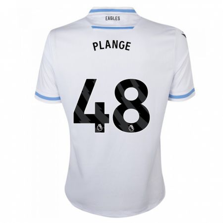 Kandiny Enfant Maillot Luke Plange #48 Blanc Tenues Extérieur 2023/24 T-Shirt