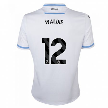 Kandiny Enfant Maillot Lizzie Waldie #12 Blanc Tenues Extérieur 2023/24 T-Shirt