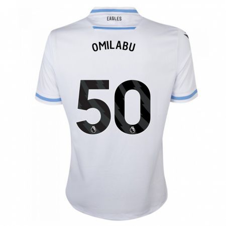 Kandiny Enfant Maillot David Omilabu #50 Blanc Tenues Extérieur 2023/24 T-Shirt
