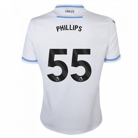 Kandiny Enfant Maillot Killian Phillips #55 Blanc Tenues Extérieur 2023/24 T-Shirt