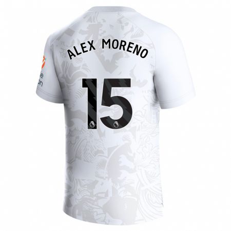 Kandiny Enfant Maillot Álex Moreno #15 Blanc Tenues Extérieur 2023/24 T-Shirt