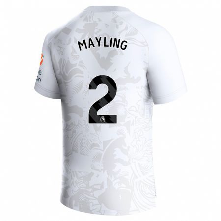 Kandiny Enfant Maillot Sarah Mayling #2 Blanc Tenues Extérieur 2023/24 T-Shirt