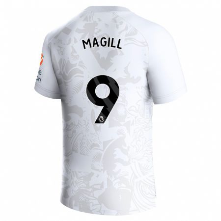 Kandiny Enfant Maillot Simone Magill #9 Blanc Tenues Extérieur 2023/24 T-Shirt