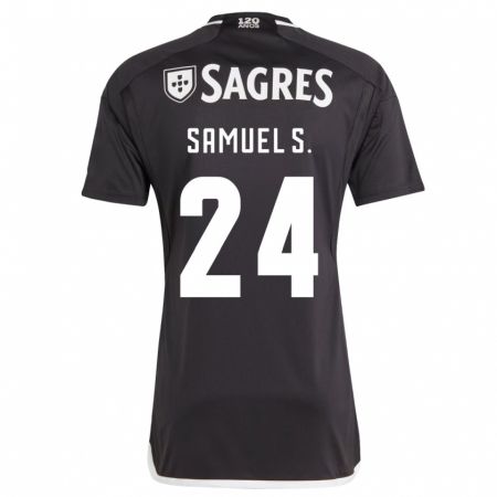 Kandiny Enfant Maillot Samuel Soares #24 Noir Tenues Extérieur 2023/24 T-Shirt
