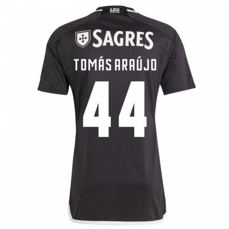 Kandiny Enfant Maillot Tomás Araújo #44 Noir Tenues Extérieur 2023/24 T-Shirt