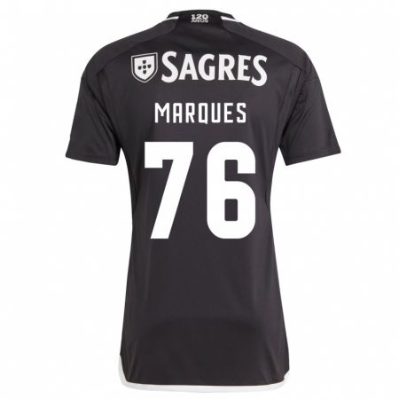 Kandiny Enfant Maillot Gustavo Marques #76 Noir Tenues Extérieur 2023/24 T-Shirt