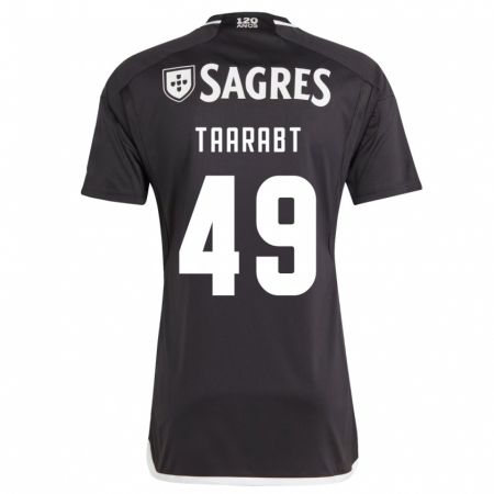 Kandiny Enfant Maillot Adel Taarabt #49 Noir Tenues Extérieur 2023/24 T-Shirt