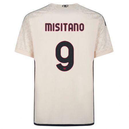 Kandiny Enfant Maillot Giulio Misitano #9 Blanc Cassé Tenues Extérieur 2023/24 T-Shirt