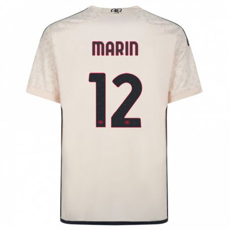 Kandiny Enfant Maillot Renato Marin #12 Blanc Cassé Tenues Extérieur 2023/24 T-Shirt