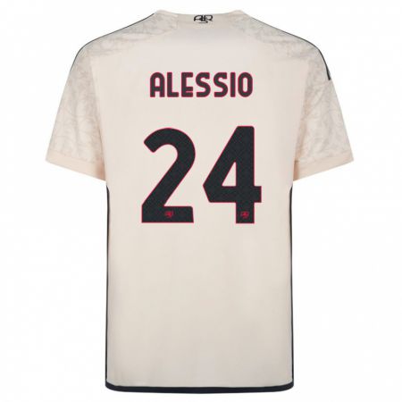 Kandiny Enfant Maillot Filippo Alessio #24 Blanc Cassé Tenues Extérieur 2023/24 T-Shirt