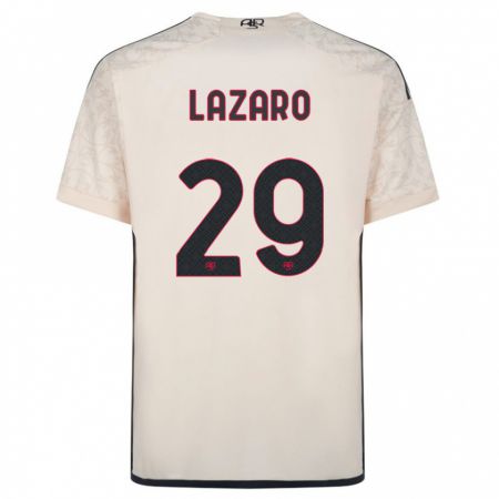 Kandiny Enfant Maillot Paloma Lazaro #29 Blanc Cassé Tenues Extérieur 2023/24 T-Shirt