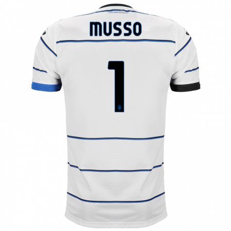 Kandiny Enfant Maillot Juan Musso #1 Blanc Tenues Extérieur 2023/24 T-Shirt