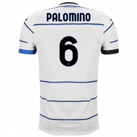 Kandiny Enfant Maillot José Luis Palomino #6 Blanc Tenues Extérieur 2023/24 T-Shirt