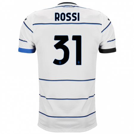 Kandiny Enfant Maillot Francesco Rossi #31 Blanc Tenues Extérieur 2023/24 T-Shirt