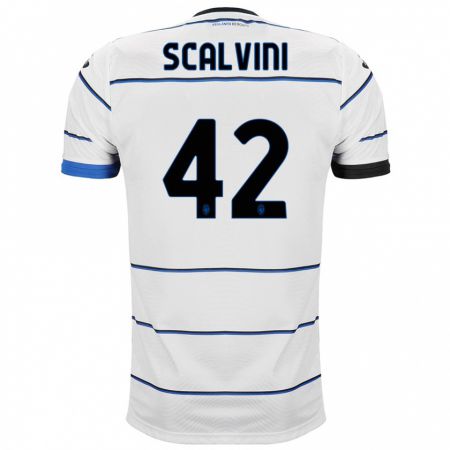 Kandiny Enfant Maillot Giorgio Scalvini #42 Blanc Tenues Extérieur 2023/24 T-Shirt