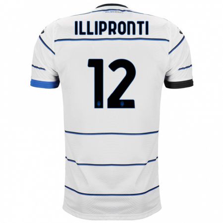 Kandiny Enfant Maillot Filippo Illipronti #12 Blanc Tenues Extérieur 2023/24 T-Shirt