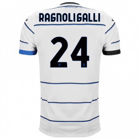 Kandiny Enfant Maillot Federico Ragnoli Galli #24 Blanc Tenues Extérieur 2023/24 T-Shirt