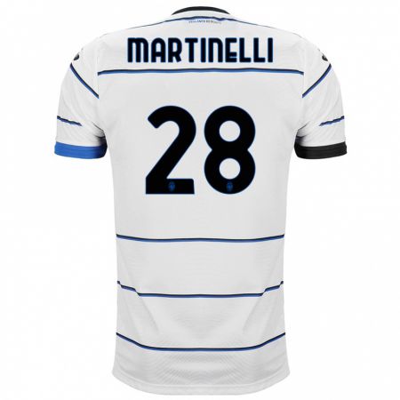 Kandiny Enfant Maillot Gabriel Martinelli #28 Blanc Tenues Extérieur 2023/24 T-Shirt