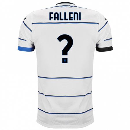 Kandiny Enfant Maillot Alessandro Falleni #0 Blanc Tenues Extérieur 2023/24 T-Shirt