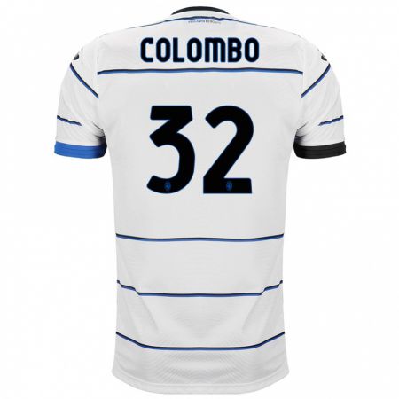 Kandiny Enfant Maillot Matteo Colombo #32 Blanc Tenues Extérieur 2023/24 T-Shirt