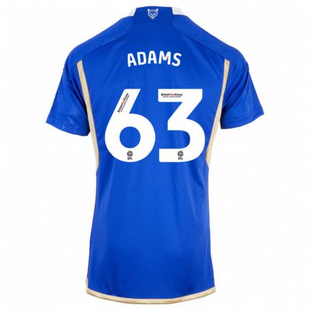 Kandiny Homme Maillot Bayli Spencer Adams #63 Bleu Royal Tenues Domicile 2023/24 T-Shirt