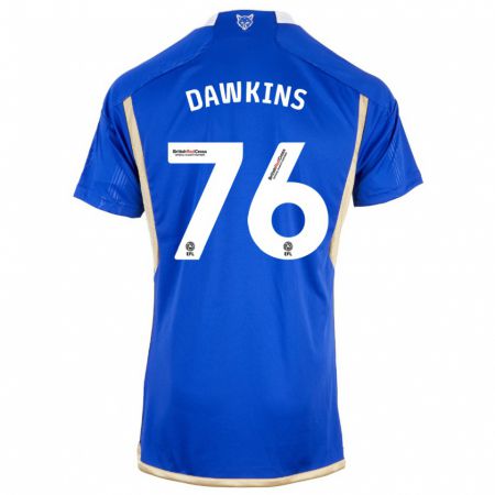 Kandiny Homme Maillot Kartell Dawkins #76 Bleu Royal Tenues Domicile 2023/24 T-Shirt