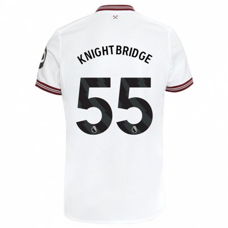 Kandiny Homme Maillot Jacob Knightbridge #55 Blanc Tenues Extérieur 2023/24 T-Shirt