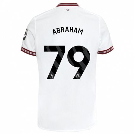 Kandiny Homme Maillot Dondre Abraham #79 Blanc Tenues Extérieur 2023/24 T-Shirt