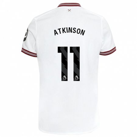 Kandiny Homme Maillot Izzy Atkinson #11 Blanc Tenues Extérieur 2023/24 T-Shirt