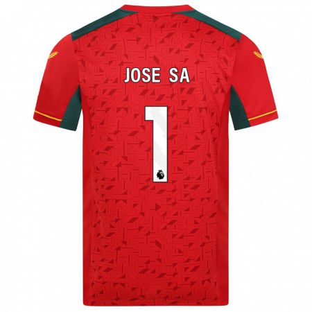 Kandiny Homme Maillot José Sá #1 Rouge Tenues Extérieur 2023/24 T-Shirt