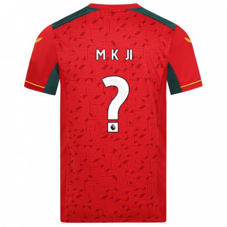 Kandiny Homme Maillot Min-Kyu Ji #0 Rouge Tenues Extérieur 2023/24 T-Shirt