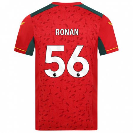 Kandiny Homme Maillot Connor Ronan #56 Rouge Tenues Extérieur 2023/24 T-Shirt