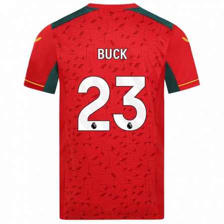 Kandiny Homme Maillot Alex Buck #23 Rouge Tenues Extérieur 2023/24 T-Shirt