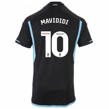 Kandiny Homme Maillot Stephy Mavididi #10 Noir Tenues Extérieur 2023/24 T-Shirt