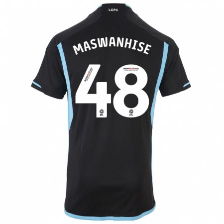 Kandiny Homme Maillot Tawanda Maswanhise #48 Noir Tenues Extérieur 2023/24 T-Shirt