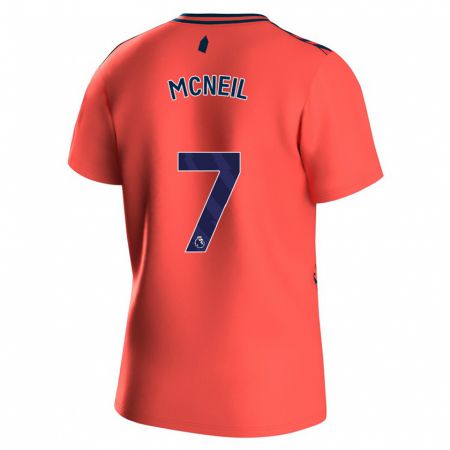 Kandiny Homme Maillot Dwight Mcneil #7 Corail Tenues Extérieur 2023/24 T-Shirt
