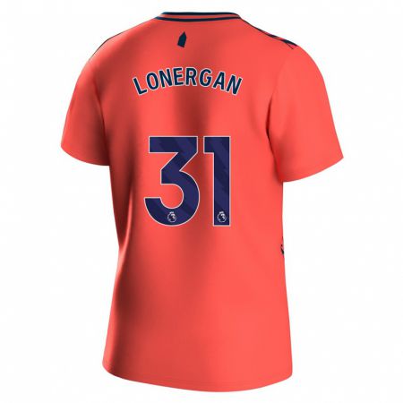 Kandiny Homme Maillot Andy Lonergan #31 Corail Tenues Extérieur 2023/24 T-Shirt