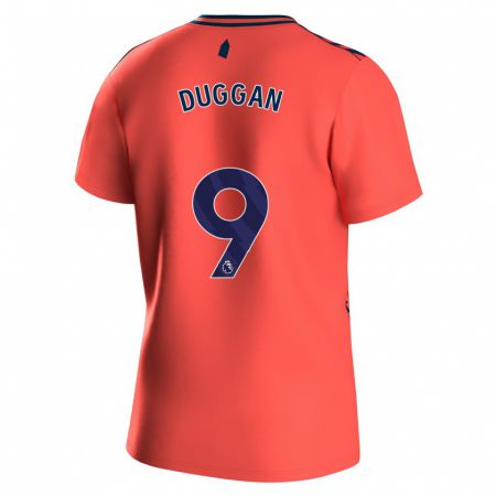 Kandiny Homme Maillot Toni Duggan #9 Corail Tenues Extérieur 2023/24 T-Shirt