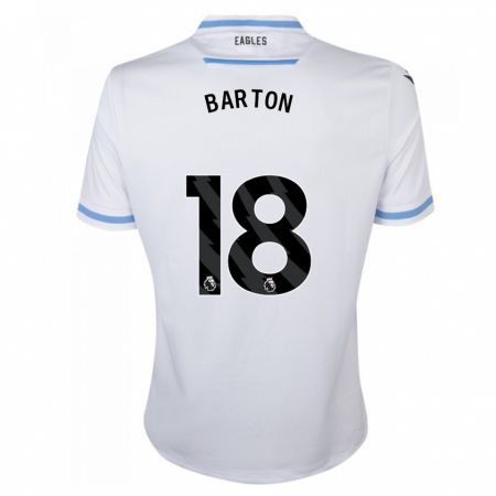 Kandiny Homme Maillot Kirsty Barton #18 Blanc Tenues Extérieur 2023/24 T-Shirt