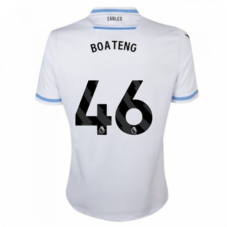 Kandiny Homme Maillot Malachi Boateng #46 Blanc Tenues Extérieur 2023/24 T-Shirt