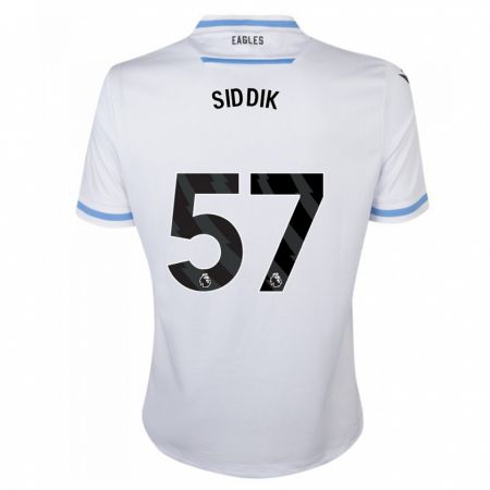 Kandiny Homme Maillot Cardo Siddik #57 Blanc Tenues Extérieur 2023/24 T-Shirt