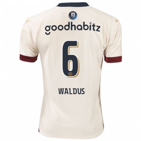 Kandiny Homme Maillot Maruschka Waldus #6 Blanc Cassé Tenues Extérieur 2023/24 T-Shirt