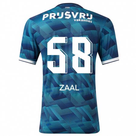 Kandiny Homme Maillot Timo Zaal #58 Bleu Tenues Extérieur 2023/24 T-Shirt