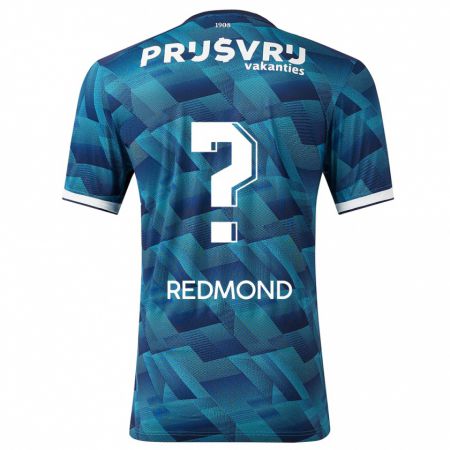 Kandiny Homme Maillot Zepiqueno Redmond #0 Bleu Tenues Extérieur 2023/24 T-Shirt