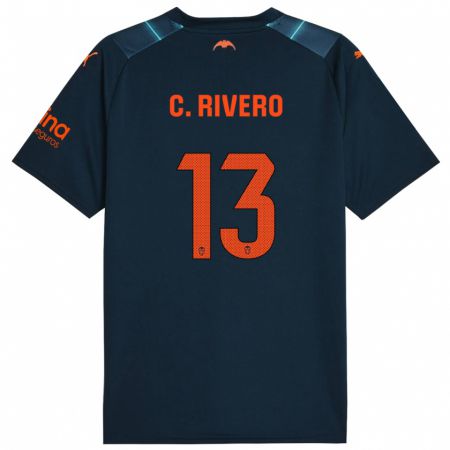 Kandiny Homme Maillot Cristian Rivero #13 Bleu Marin Tenues Extérieur 2023/24 T-Shirt