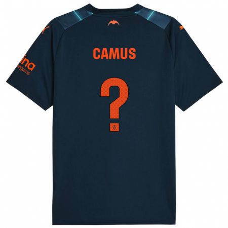 Kandiny Homme Maillot Marco Camus #0 Bleu Marin Tenues Extérieur 2023/24 T-Shirt