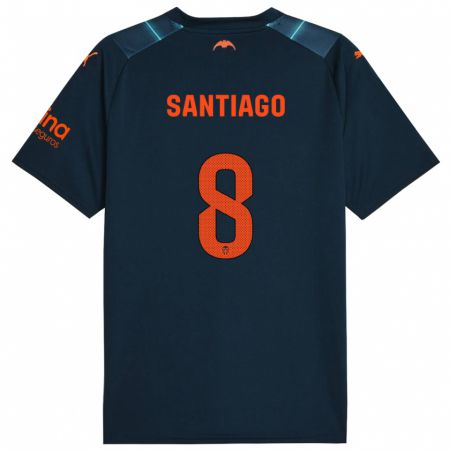 Kandiny Homme Maillot Yellu Santiago #8 Bleu Marin Tenues Extérieur 2023/24 T-Shirt