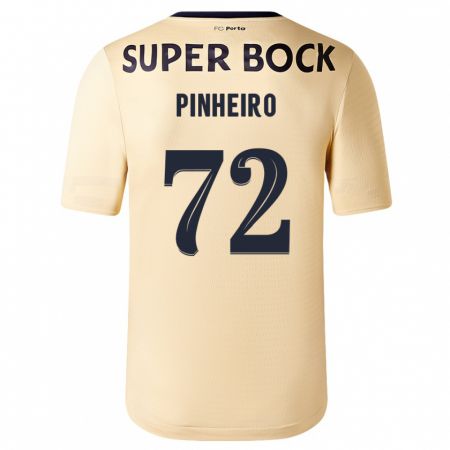 Kandiny Homme Maillot Rodrigo Pinheiro #72 Beige-Doré Tenues Extérieur 2023/24 T-Shirt