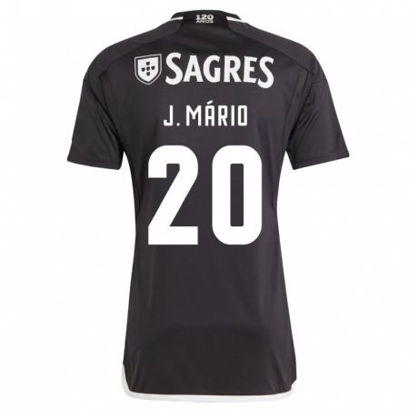 Kandiny Homme Maillot João Mário #20 Noir Tenues Extérieur 2023/24 T-Shirt
