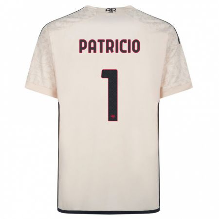Kandiny Homme Maillot Rui Patrício #1 Blanc Cassé Tenues Extérieur 2023/24 T-Shirt